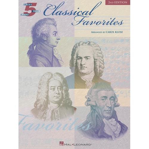 Classical Favorites 5 Finger Piano (Softcover Book)