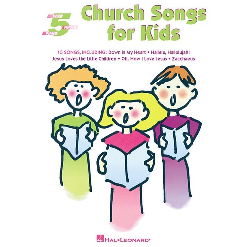 Church Songs For Kids 5 Finger Piano (Softcover Book)