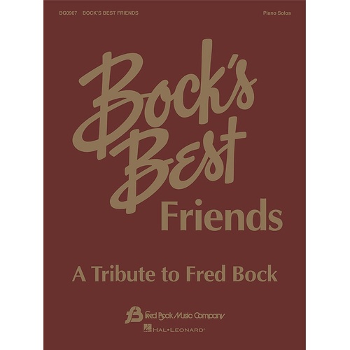 Bocks Best Friends A Tribute To Fred Bock Ps (Softcover Book)
