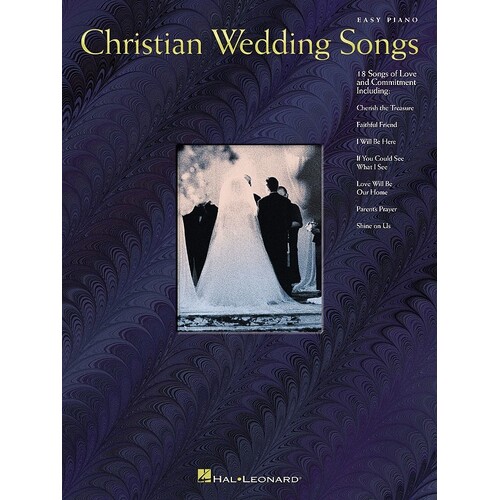 Christian Wedding Songs Easy Piano (Softcover Book)