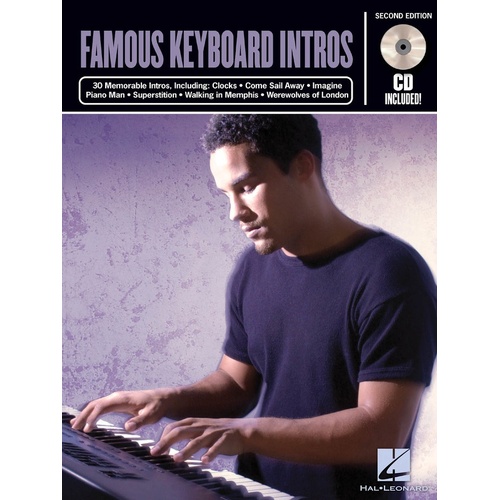 Riff Notes Famous Keyboard Intros (Softcover Book/CD)