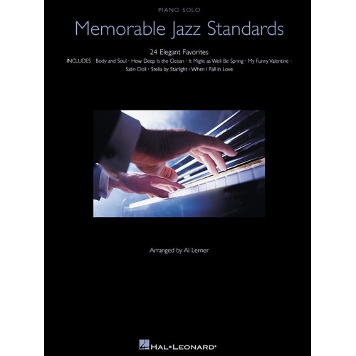 Memorable Jazz Standards Piano Solo (Softcover Book)