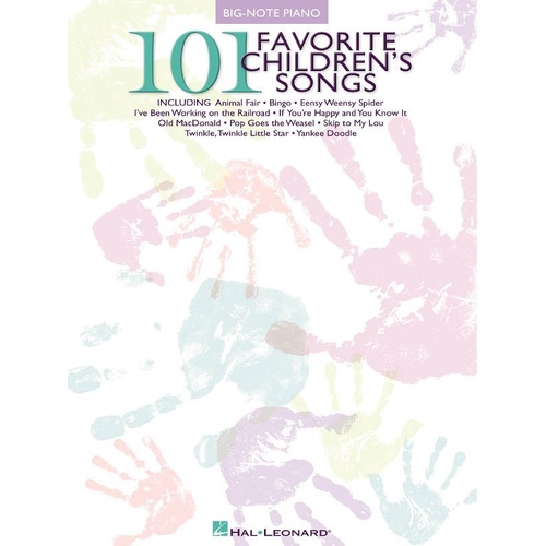Favorite Childrens Songs 101 Big Note Piano (Softcover Book)