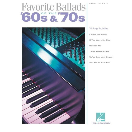 Favorite Ballads 60s And 70S Easy Piano (Softcover Book)
