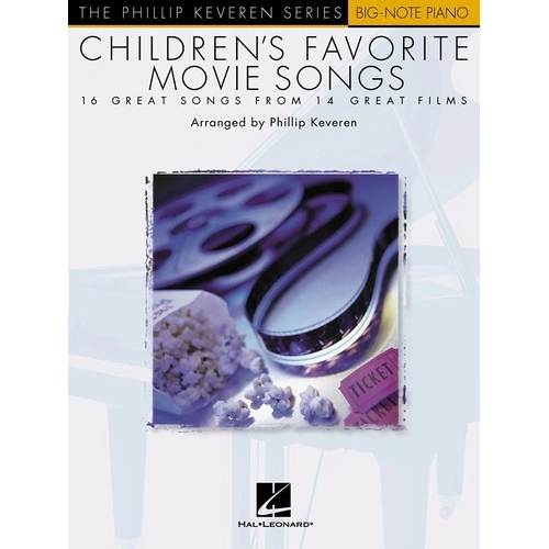 Children's Favorite Movie Songs Keveren Big Note Piano