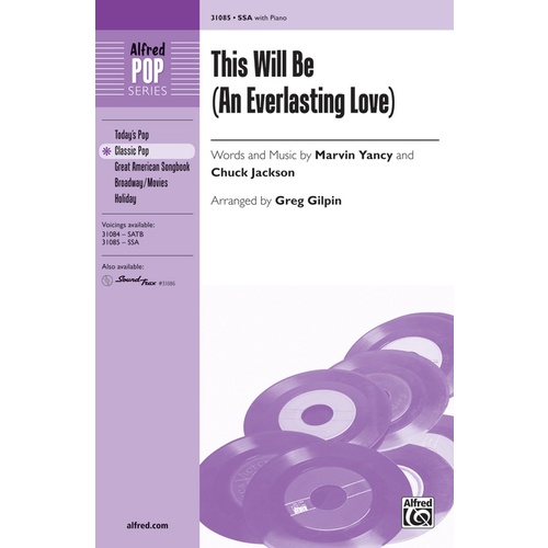 This Will Be an Everlasting Love SSA Choral Sheet Music