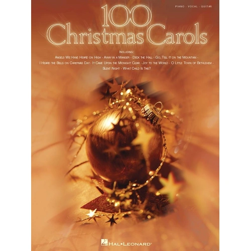 100 Christmas Carols Piano, Vocal & Guitar Songbook by Hal Leonard