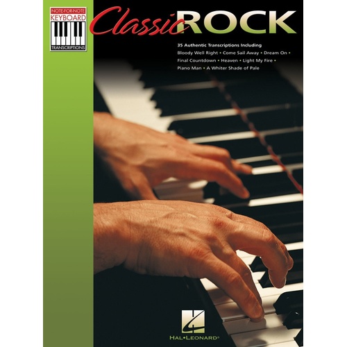 Classic Rock Keyboard Transcriptions (Softcover Book)