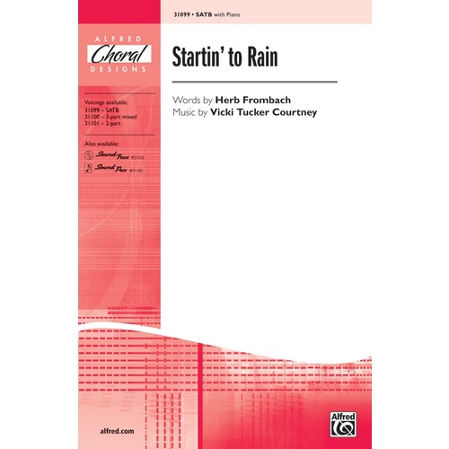 Startin' to Rain SATB Choral Sheet Music