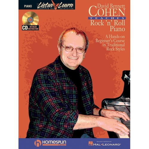 David Bennett Cohen Teaches Rock N Roll Piano Book (Softcover Book/CD)