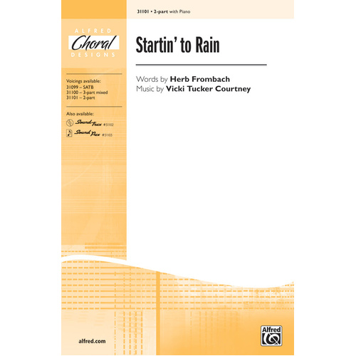 Startin' to Rain SA - Choral Sheet Music