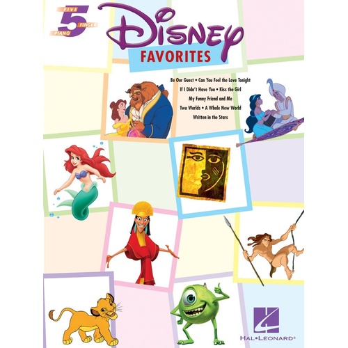 Disney Favorites 5 Finger Piano (Softcover Book)
