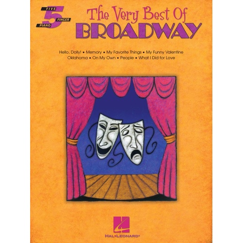 Very Best Of Broadway 5 Finger Piano (Softcover Book)