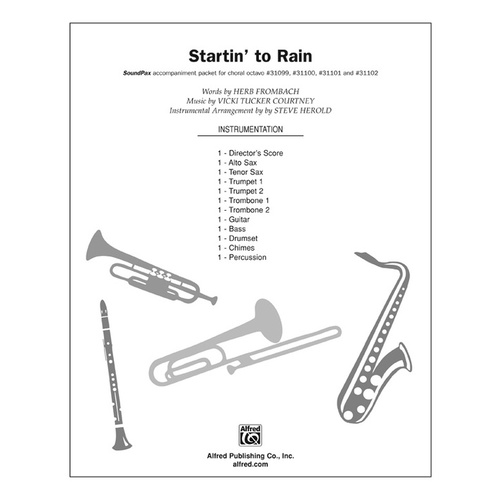 Startin' to Rain S/PAX Choral Sheet Music