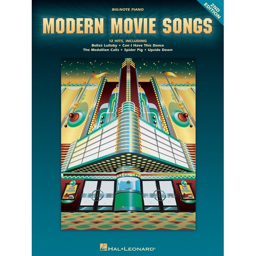 Modern Movie Songs 2nd Edition Big Note Piano (Softcover Book)