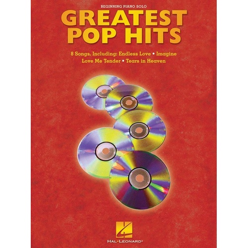 Greatest Pop Hits Beginning Piano Solo Songbook