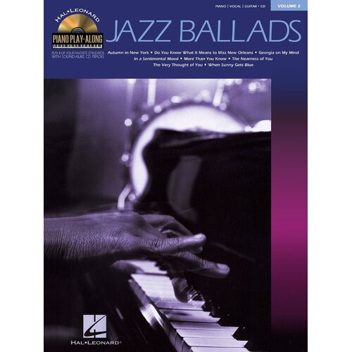 Jazz Ballads Piano Play Along V2 Book/CD (Softcover Book/CD)