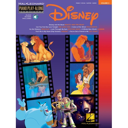 Disney Piano Play Along Vol 5 Book/CD 