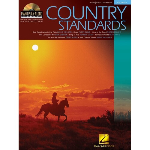 Country Standards Piano Play Along Vol 6 Book/CD (Softcover Book/CD)
