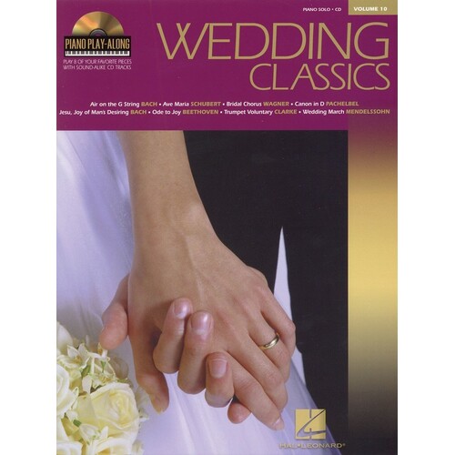 Wedding Classics Piano Play Along Vol 10 Book/CD (Softcover Book/CD)