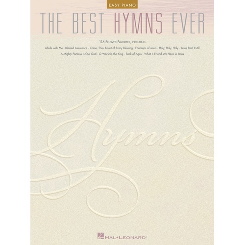 Best Hymns Ever Easy Piano (Softcover Book)