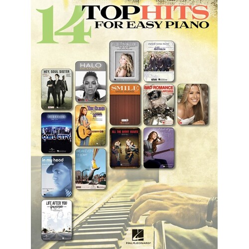 14 Top Hits For Easy Piano Ep 2010 Edition (Softcover Book)