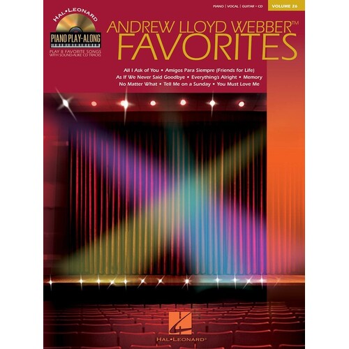 Andrew Lloyd Webber Favorites Piano Play Along (Softcover Book/CD)