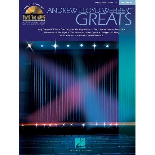 Andrew Lloyd Webber Greats Piano Play Along V27 (Softcover Book/CD)