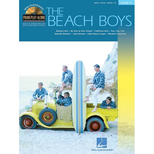 Beach Boys Piano Play-Along Book/CD Vol 29