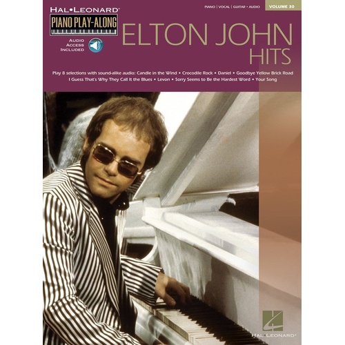 Elton John Hits Piano Play-Along V30 Book