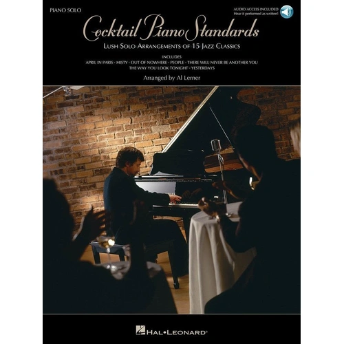 Cocktail Piano Standards Piano Solo Book with Online Audio Tracks