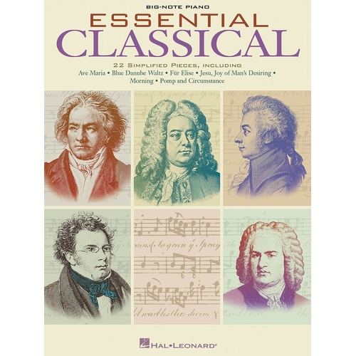 Essential Classical Big Note Piano (Softcover Book)