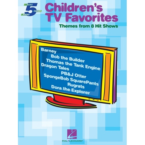Childrens TV Favorites 5 Finger Piano (Softcover Book)