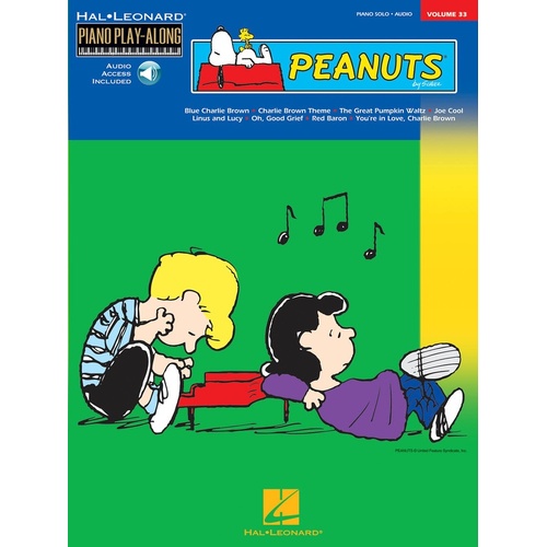 Peanuts Piano Play Along Book/CD Vol 33 (Softcover Book/CD)