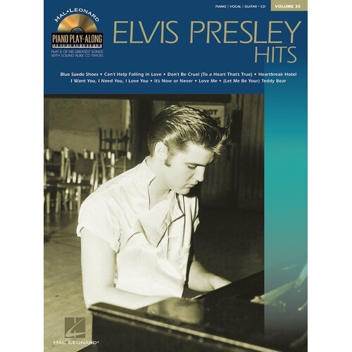 Elvis Presley Hits Piano Playalong V35 Book/CD (Softcover Book/CD)