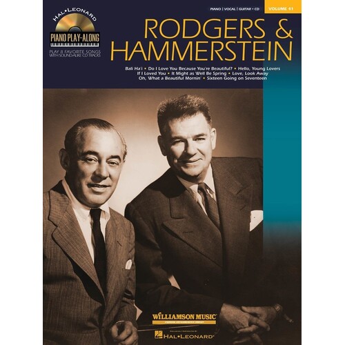 Rodgers and Hammerstein Piano Play Along Book/CD V41 (Softcover Book/CD)
