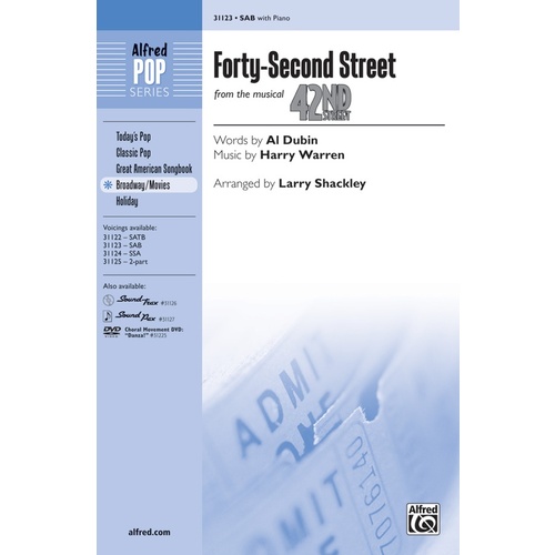 Forty-Second Street SAB From The Musical Forty-Sec