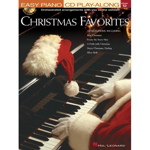 Christmas Favorites Easy Piano CD Play Along Book/CD V12 (Softcover Book/CD)