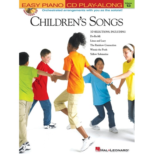 Childrens Songs Easy Piano CD Play Along Book/CD V13 (Softcover Book/CD)