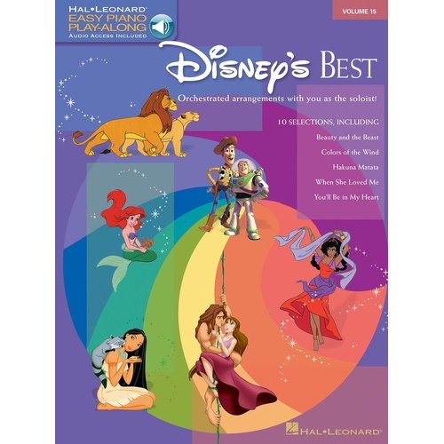 Disney's Best Easy Piano Play-Along V15 BK/OLA