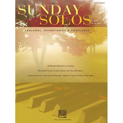 Sunday Solos For Piano (Softcover Book)
