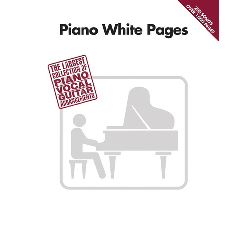 Piano White Pages PVG (Softcover Book)