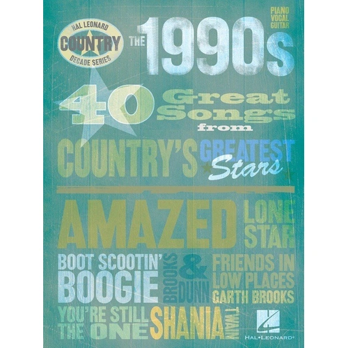 1990s Country Decade Series PVG Songbook by Hal Leonard