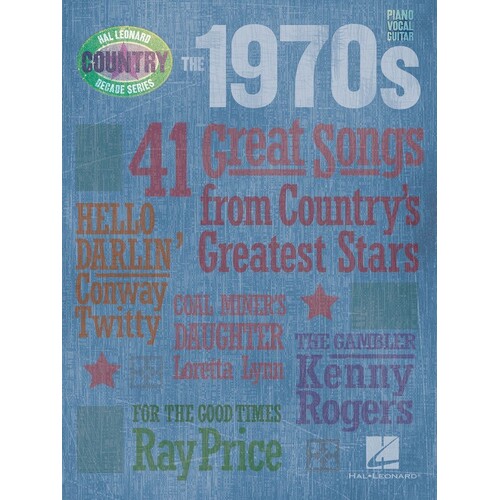 1970S Country Decade Series PVG (Softcover Book)