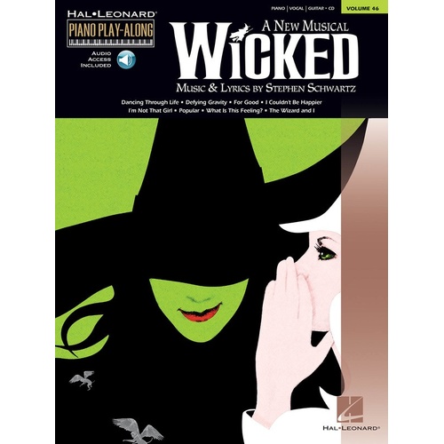Wicked Piano Play Along Book/CD V46 (Softcover Book/CD)