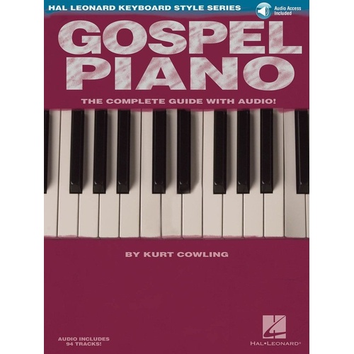 Gospel Piano Keyboard Style Series by Hal Leonard, 80 Pages, Includes Audio Tracks