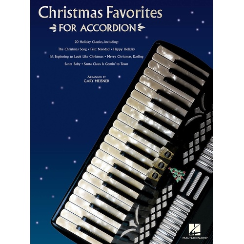 Christmas Favorites For Accordion (Softcover Book)