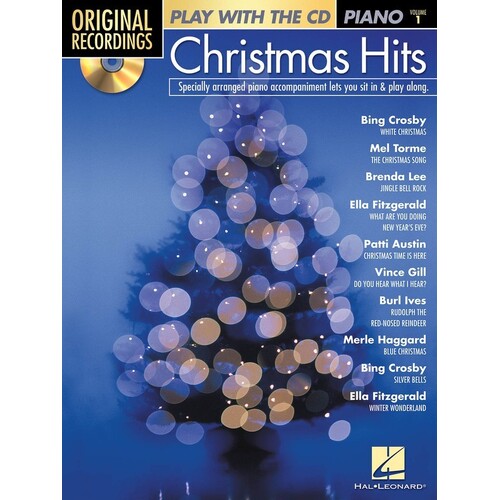 Christmas Hits Original Recording Book/CD Piano V1 (Softcover Book/CD)