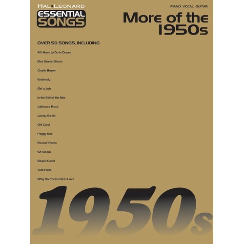 Essential Songs More Of 1950s PVG (Softcover Book)
