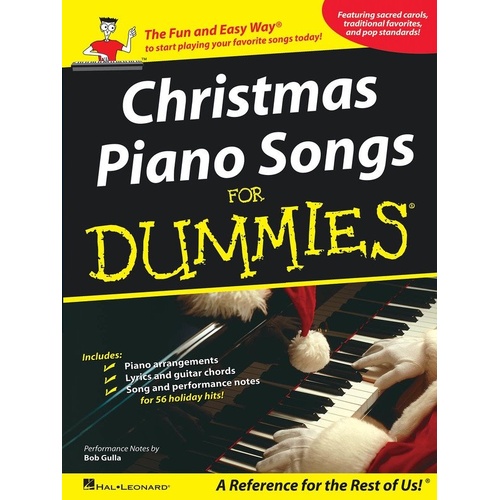 Christmas Piano Songs for Dummies PVG Songbook